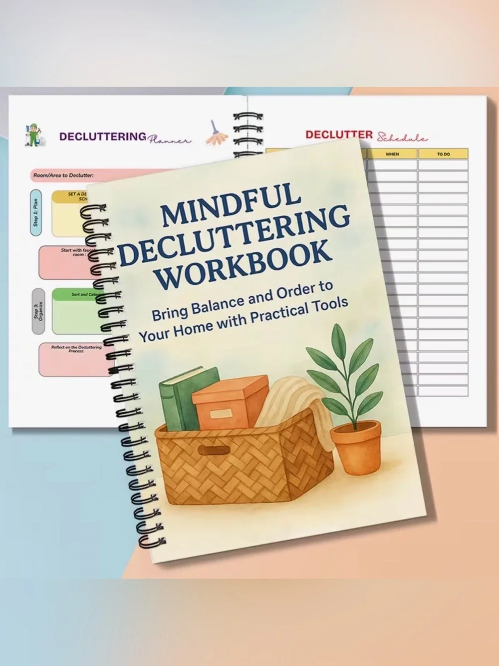 Mindful Decluttering Workbook - ‼️Free with 2 or More Item Bundle‼️